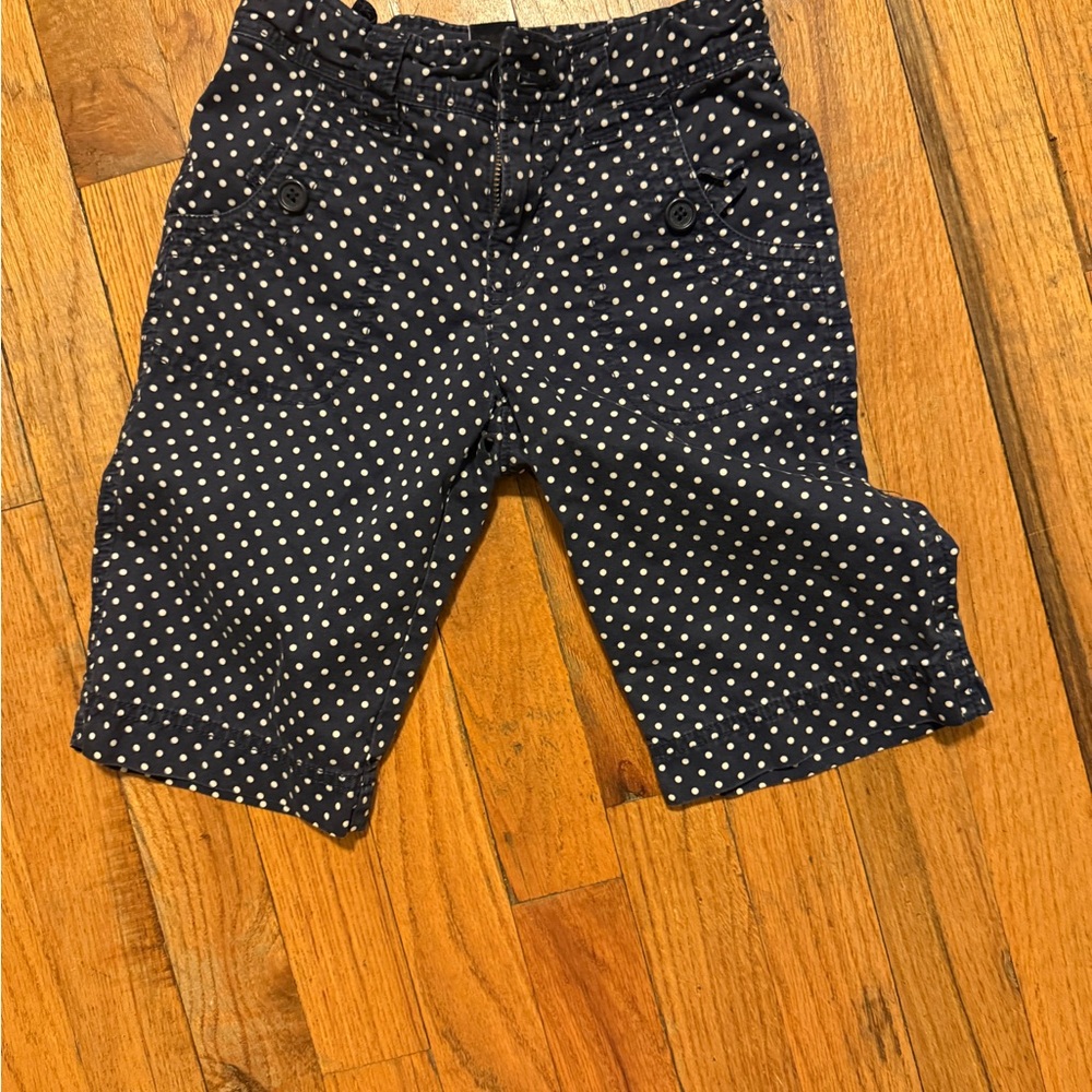 GAP kids Navy Polka Dot Kids Shorts